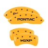 MGP 4 Caliper Covers Engraved Front Pontiac Rear Gxp Yellow Finish Black Char 2007 Pontiac Solstice thumbnail 8