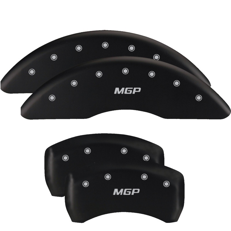 MGP 4 Caliper Covers Engraved Front & Rear MGP Black finish silver ch thumbnail 7