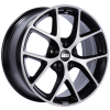 BBS SR 17x7.5 5x100 ET37 Satin Black Diamond Cut Face Wheel -70mm PFS/Clip Required thumbnail 2