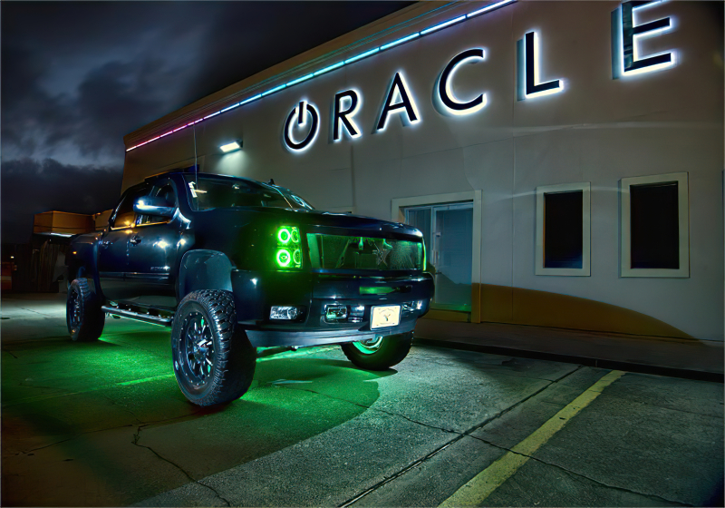 Oracle Chevy Silverado 07-13 Halo Kit Round Style - ColorSHIFT w/ 2.0 Controller