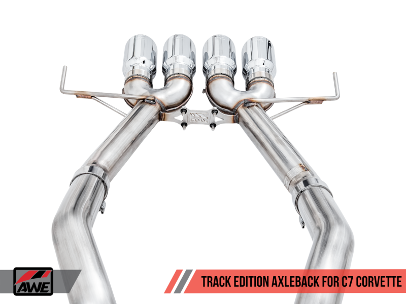 AWE Tuning 14-19 Chevy Corvette C7 Z06/ZR1 (w/AFM) Track Edition Axle-Back Exhaust w/Chrome Tips thumbnail 8