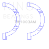 King Engine Bearings Chrysler 345/370 OHV Hemi Thrust Washer Set thumbnail 7
