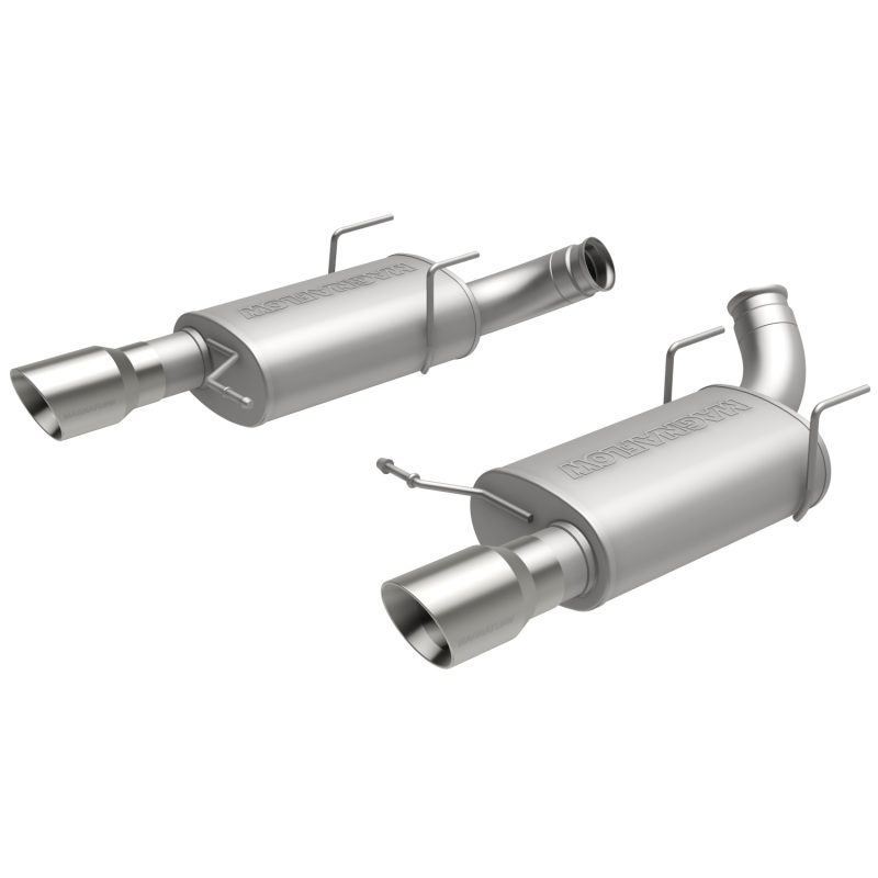 MagnaFlow 13 Ford Mustang V8 5.0L Dual Split Rear Exit Stainless Cat Back Performance Exhaust thumbnail 3