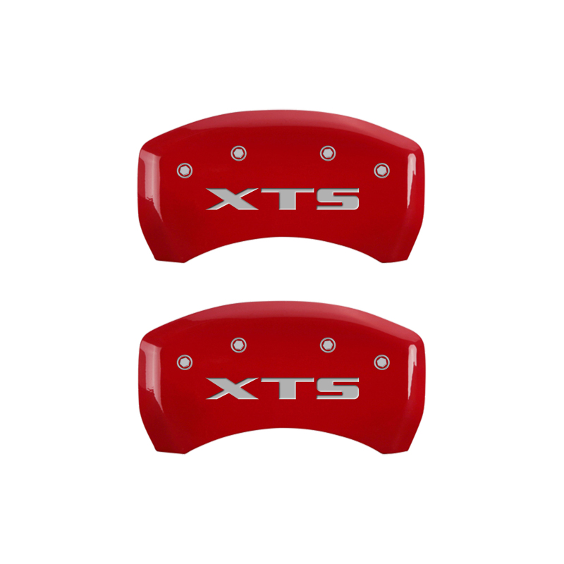 MGP 4 Caliper Covers Engraved Front Cadillac Engraved Rear XTS Yellow finish black ch thumbnail 9