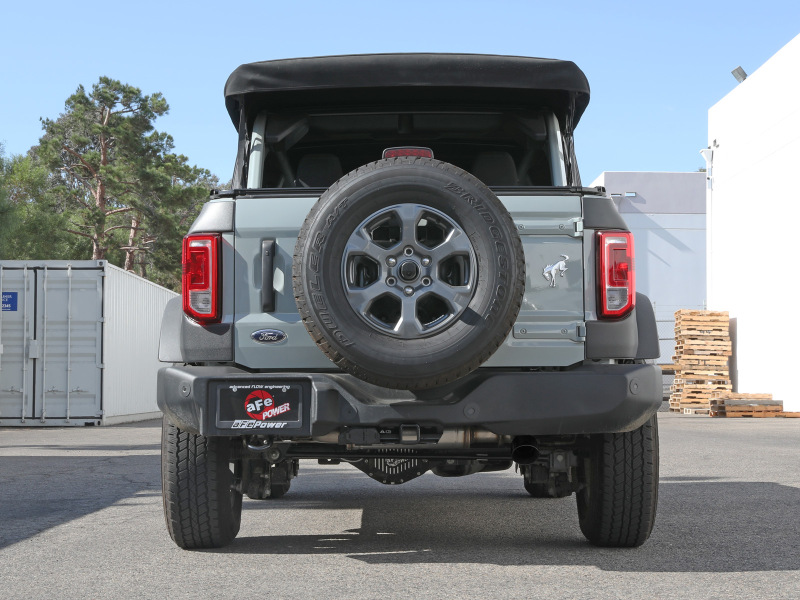aFe Apollo GT 3in 409 SS Cat-Back Exhaust 2021 Ford Bronco L4-2.3L (t)/V6-2.7L (tt) w/ Black Tip thumbnail 9