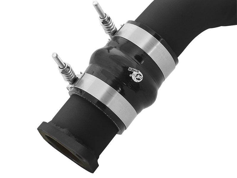 BladeRunner 3 IN Aluminum Hot Charge Pipe Black