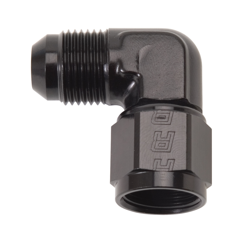 Russell Performance -8 AN 90 Degree Male AN to Female AN Fitting (Black) thumbnail 4