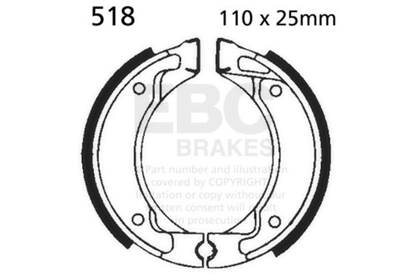 EBC 87-88 Yamaha YFM 80 Front Left/Right FA-SFA-X Brake Pads