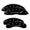 MGP 4 Caliper Covers Engraved Front & Rear With stripes/Challenger Black finish silver ch thumbnail 8