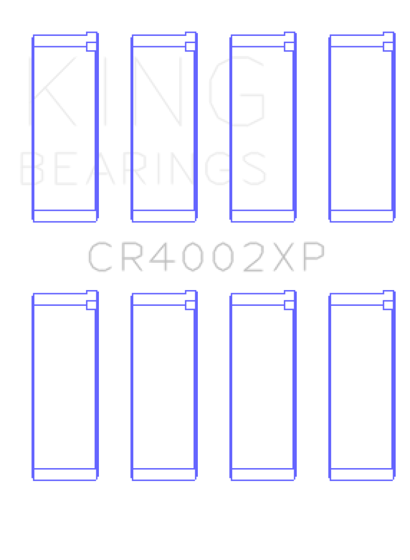 King Engine Bearings Mazda B6/B6-T/ZM/B3/B5 Connecting Rod Bearing Set (Set of 4) - Size +0.5mm thumbnail 4