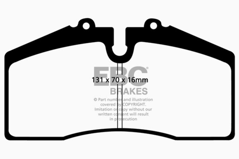EBC 05+ Ford Saleen Mustang Brembo front calipers Yellowstuff Front Brake Pads thumbnail 7