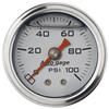 Autometer AutoGage 1.5in Liquid Filled Mechanical 0-100 PSI Fuel Pressure Gauge - Silver thumbnail 7