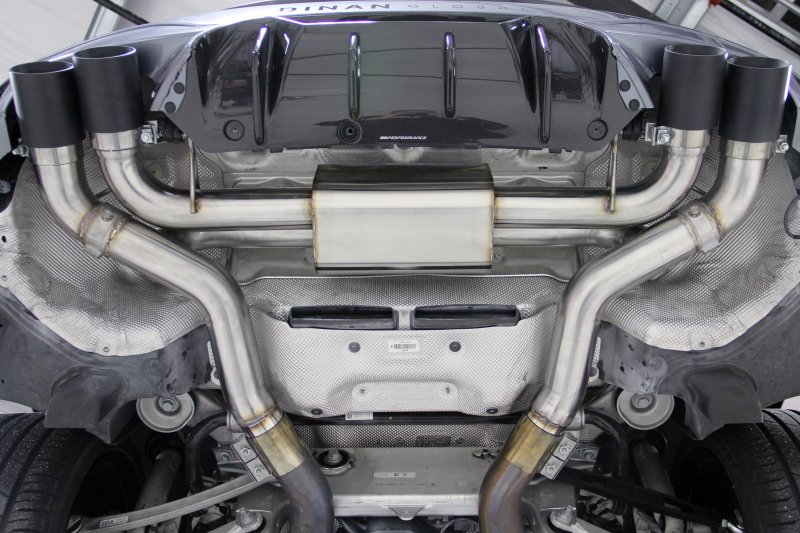 Dinan 18-23 BMW M5 (F90) Free Flow Axleback Exhaust System - Black Tips thumbnail 8