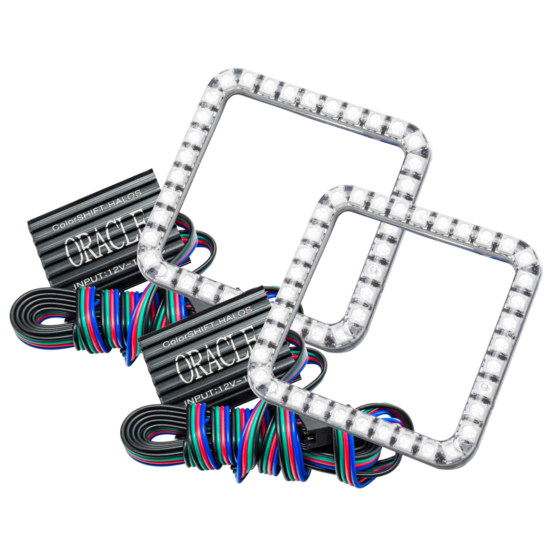 Oracle Ford Superduty 08-10 LED Fog Light Halo Kit - ColorSHIFT w/o Controller thumbnail 3