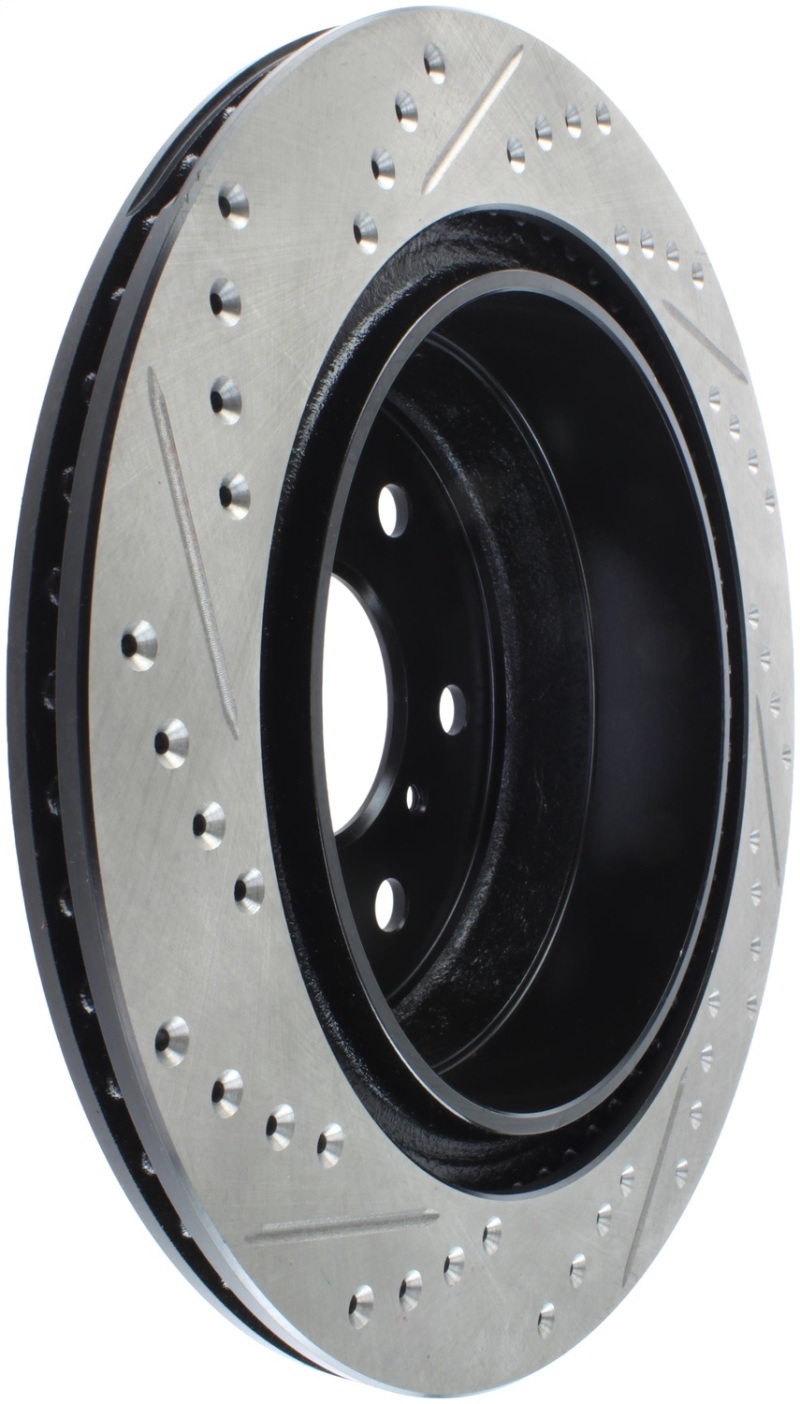 StopTech 07-10 GMC Sierra (w/ Rear Drum) / 07-09 GMC Yukon Rear Left Slotted & Drilled Rotor thumbnail 6