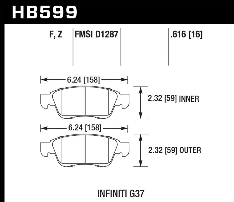 HAWK HPS 5.0 Brake Pad Sets