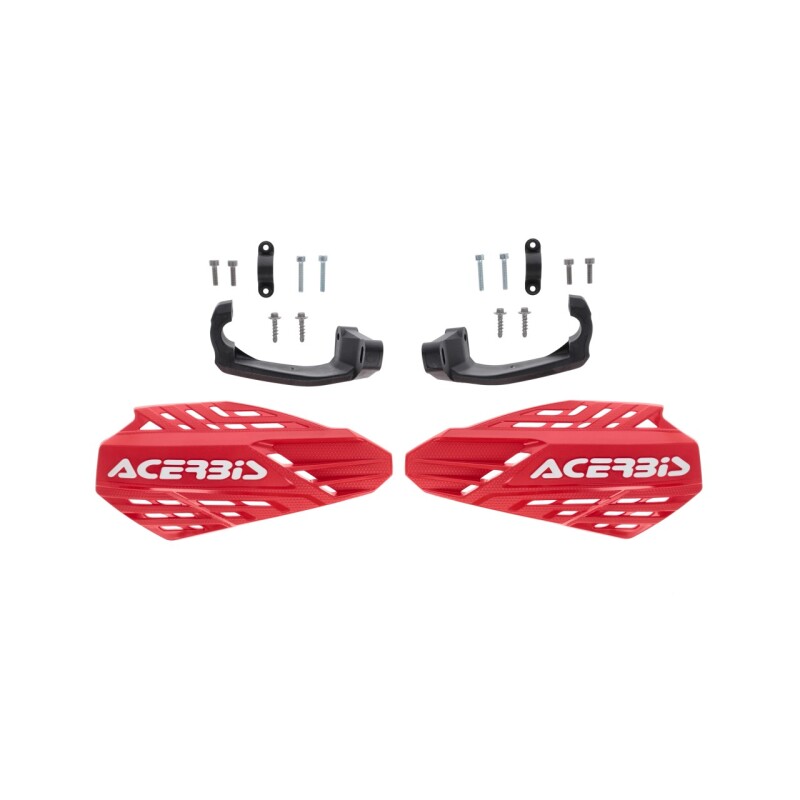 Acerbis Linear Vented Handguard - Red/White