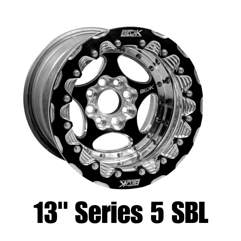 Belak Series 5 13x10 5in BS 4x100 BP High Pad 5in Back Space Single Beadlock Wheel