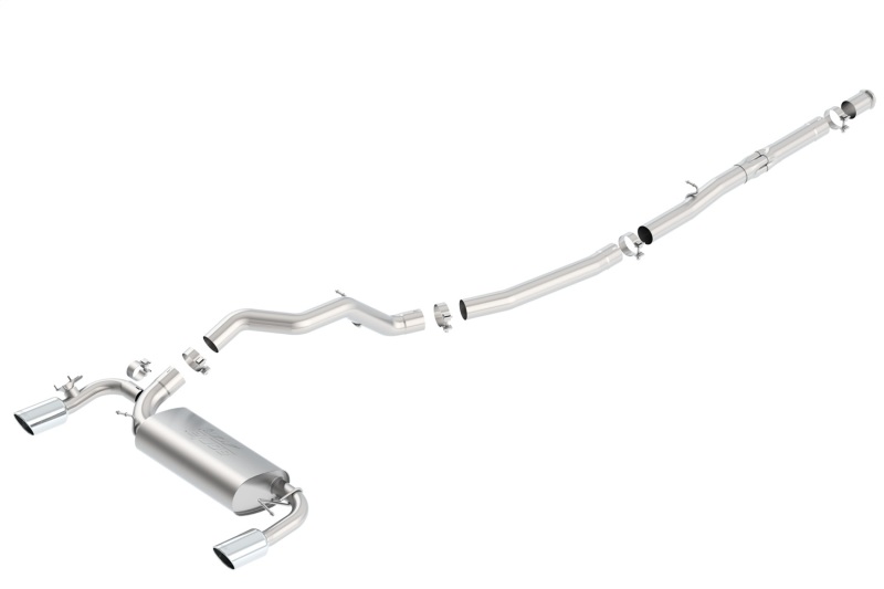 Borla 16-17 Ford Focus RS 2.3L MT Round Angle-Cut Tips Split Rear Exit ATAK Catback Exhaust thumbnail 3