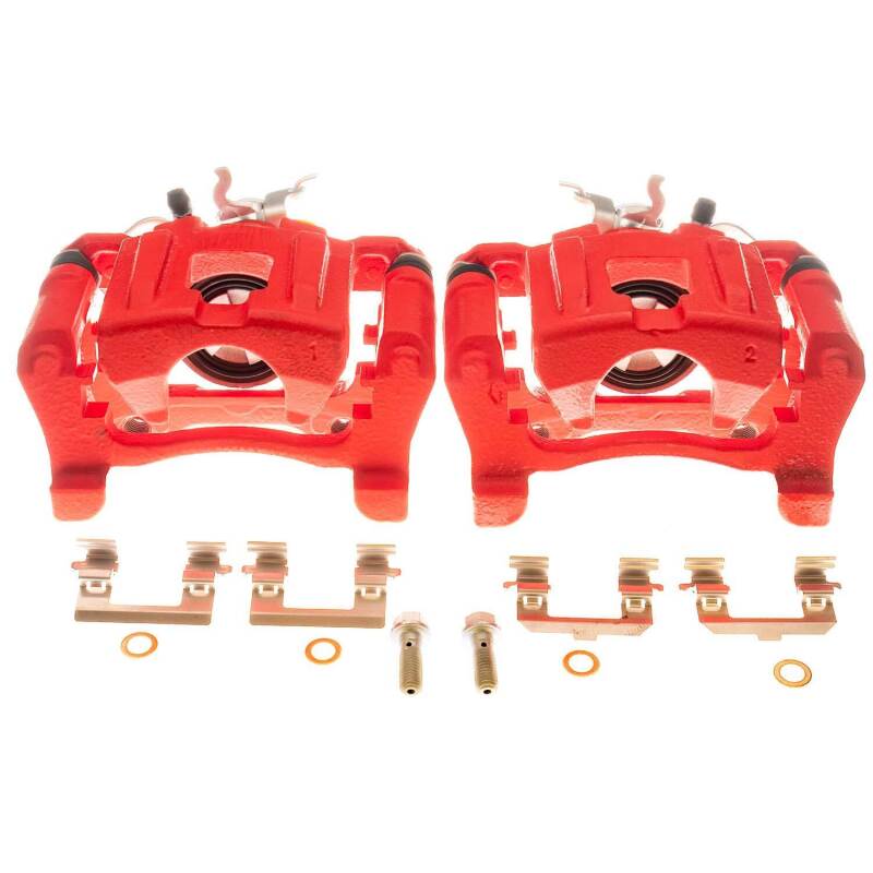 Power Stop 15-18 Ford Mustang Rear Red Calipers - Pair thumbnail 2