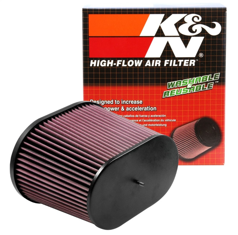 K&N Universal Air Filter - Oval Straight - 3.688in Flange ID x 10.25in Base O/S Length x 7.875in H thumbnail 6