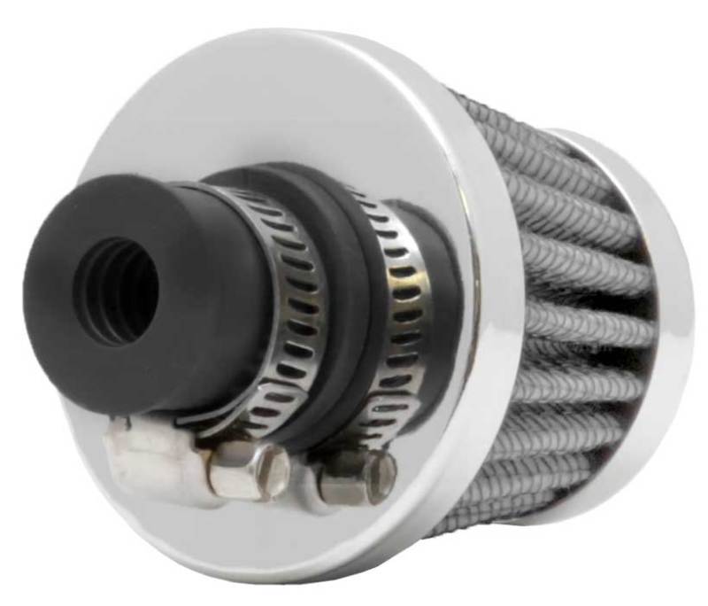 K&N 2in Base OD x .375in Flange ID x 1.75in H Rubber Base Crankcase Vent Filter - White thumbnail 4
