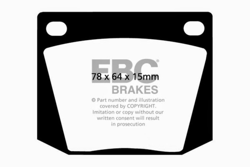 EBC 63-69 Ac Cobra 4.7 Greenstuff Front Brake Pads thumbnail 4