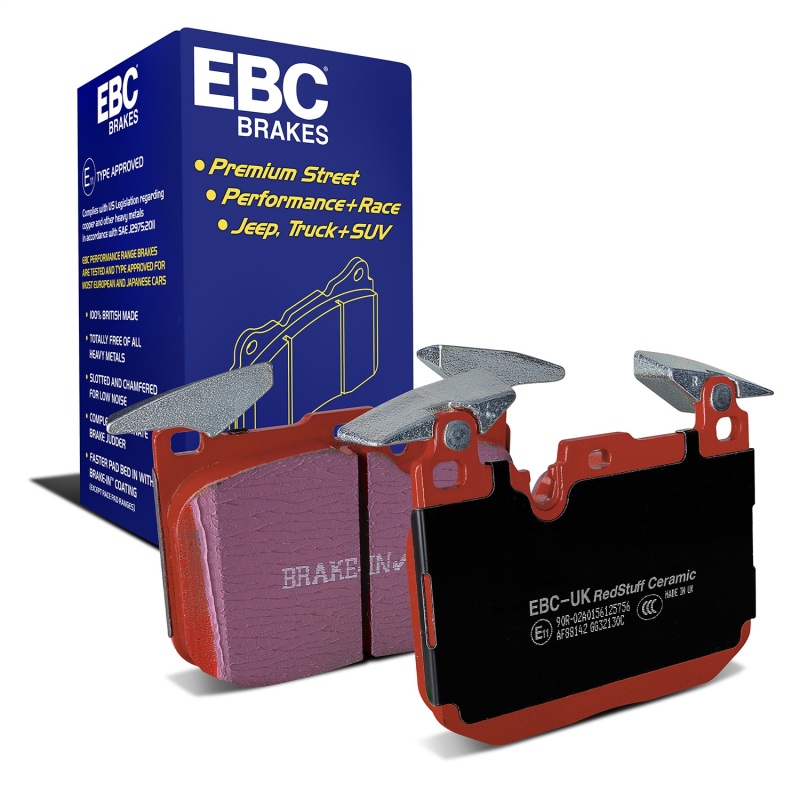 EBC 14-18 BMW M3 3.0 Twin Turbo (F80) Redstuff Front Brake Pads thumbnail 2