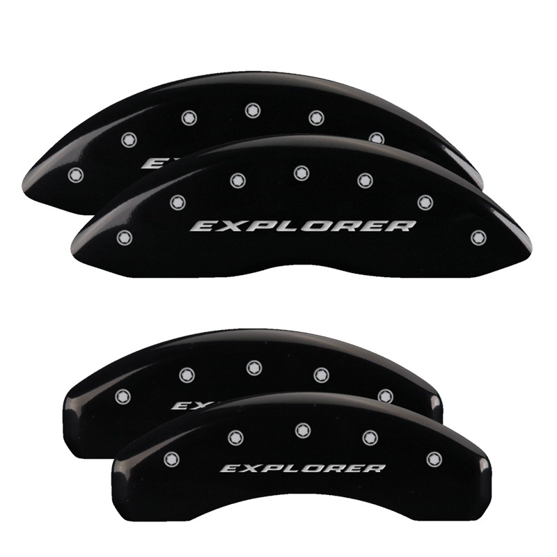 MGP 4 Caliper Covers Engraved Front & Rear No bolts/ST Yellow finish black ch thumbnail 6