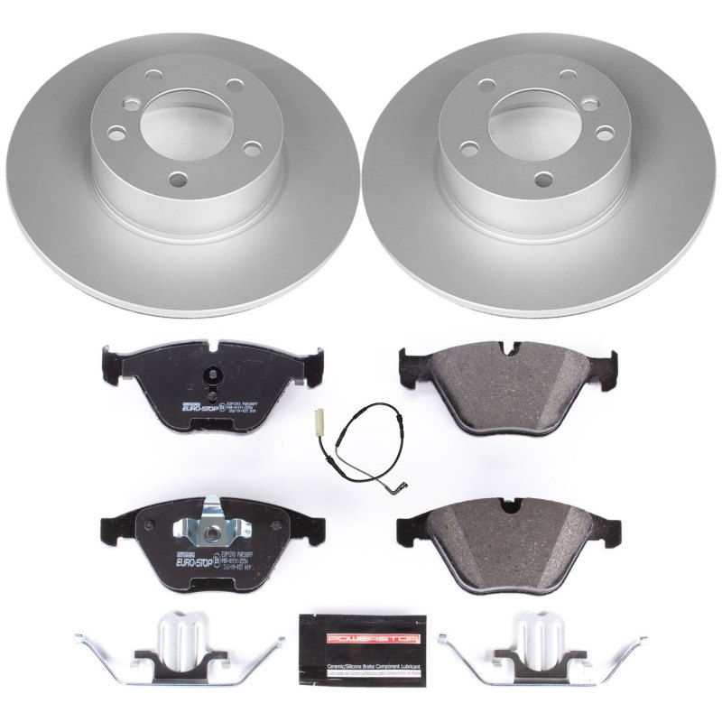 Power Stop 08-10 BMW 328i Front Euro-Stop Brake Kit thumbnail 2