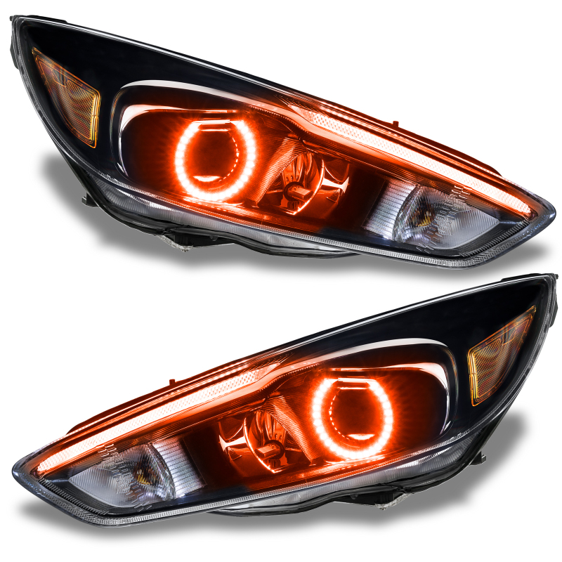 Oracle 15-17 Ford Focus RS/ST DRL Upgrade w/ Halo Kit - ColorSHIFT w/ BC1 Controller