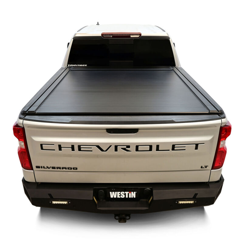 Westin 19-26 GM Silverado/Sierra 1500 5ft 8in Bed Manual Retractable Tonneau Cover - Black