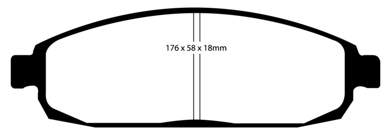 EBC S14 Brake Pad and Rotor Kit (1x ebcDP61732, 1x ebcRK7285) thumbnail 6