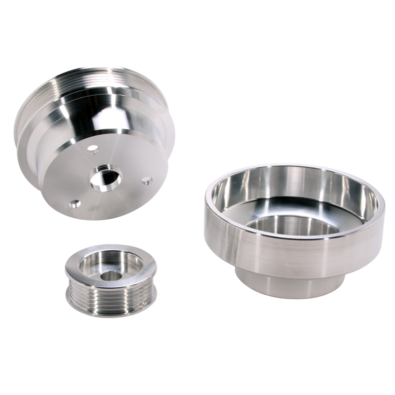 BBK 88-95 GM Truck 4.3 5.0 5.7 Underdrive Pulley Kit - Lightweight CNC Billet Aluminum (3pc) thumbnail 6