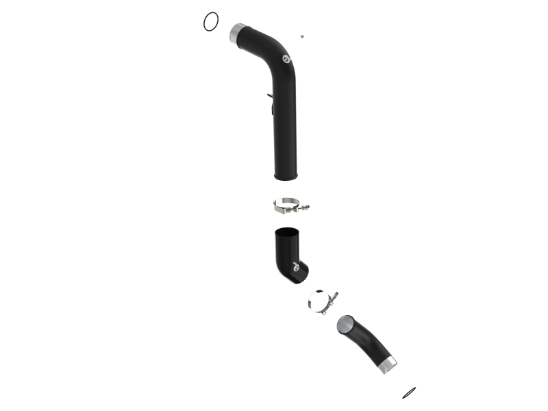 BladeRunner 3 IN Aluminum Cold Charge Pipe Black