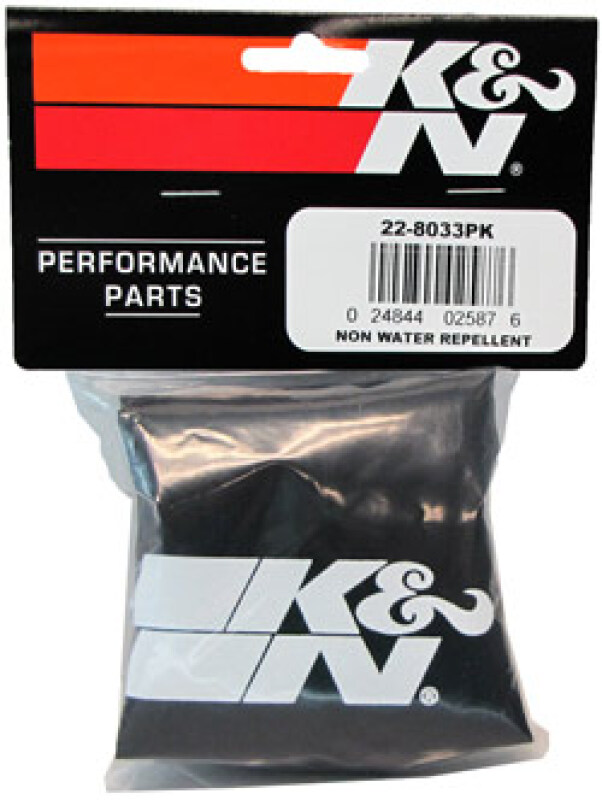K&N PreCharger Tapered Air Filter Wrap Black 6in Height / 6in Diameter thumbnail 6