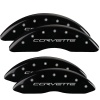 MGP 4 Caliper Covers Engraved Front & Rear C6/Corvette Black finish silver ch thumbnail 8