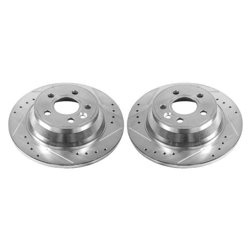 Power Stop 07-11 Volvo S80 Rear Evolution Drilled & Slotted Rotors - Pair