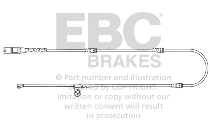 EBC 2010-2014 BMW X5 3.0L Turbo Front Wear Leads thumbnail 2