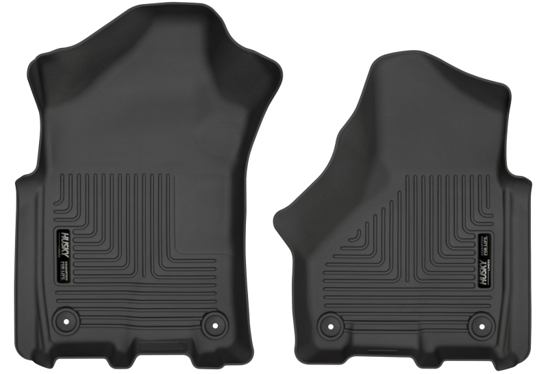 Husky Liners 2019 Ram 2500/3500 Crew Cab/Mega Cab WeatherBeater Black Front Floor Liners thumbnail 3
