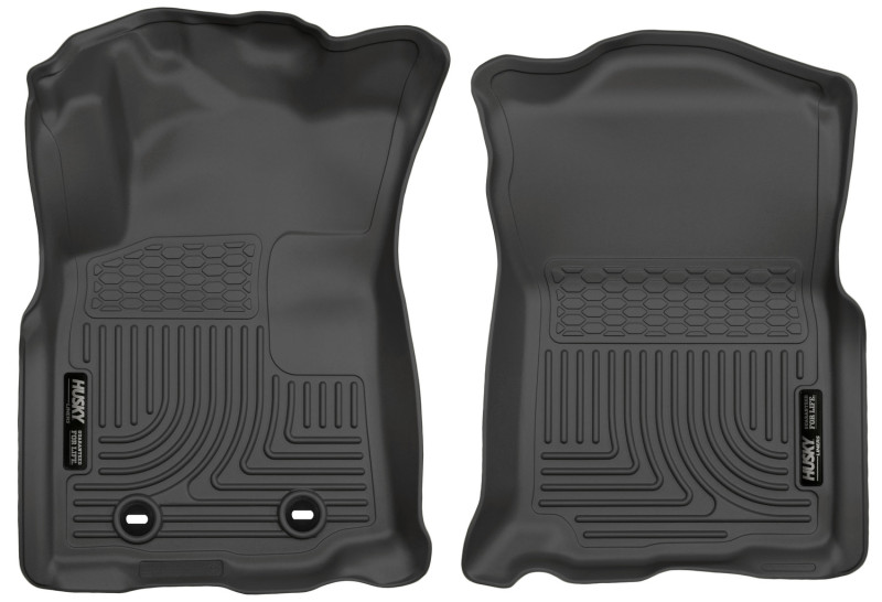 Husky Liners 2016 Toyota Tacoma w/ Manual Trans WeatherBeater Front Black Floor Liners thumbnail 5
