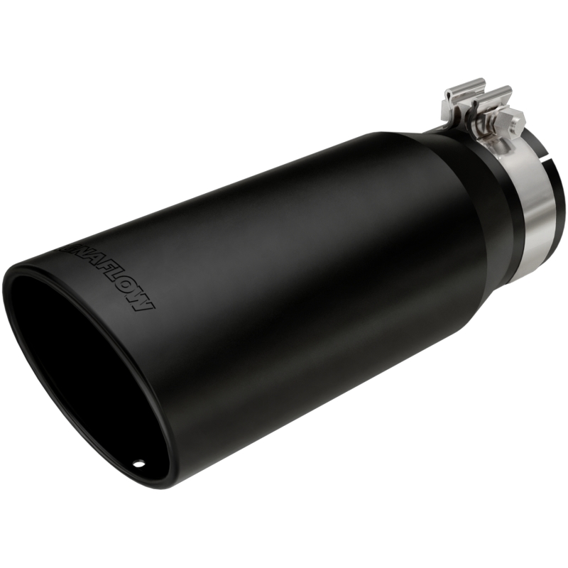 MagnaFlow Tip Stainless Black Coated Single Wall Round Single Outlet 5in Dia 4in Inlet 13in L thumbnail 5
