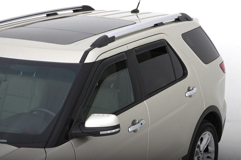 AVS 11-18 Ford Explorer Ventvisor In-Channel Front & Rear Window Deflectors 4pc - Smoke thumbnail 2