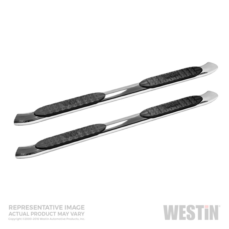 Westin 2016-2018 Nissan Titan XD Crew Cab PRO TRAXX 5 Oval Nerf Step Bars - SS thumbnail 2
