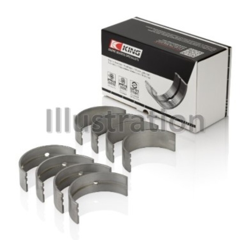 King Engine Bearings Mercedes Benz Om 642.822/36/910/20/30/70 O/S (Size +0.50mm) Main Bearing Set thumbnail 2