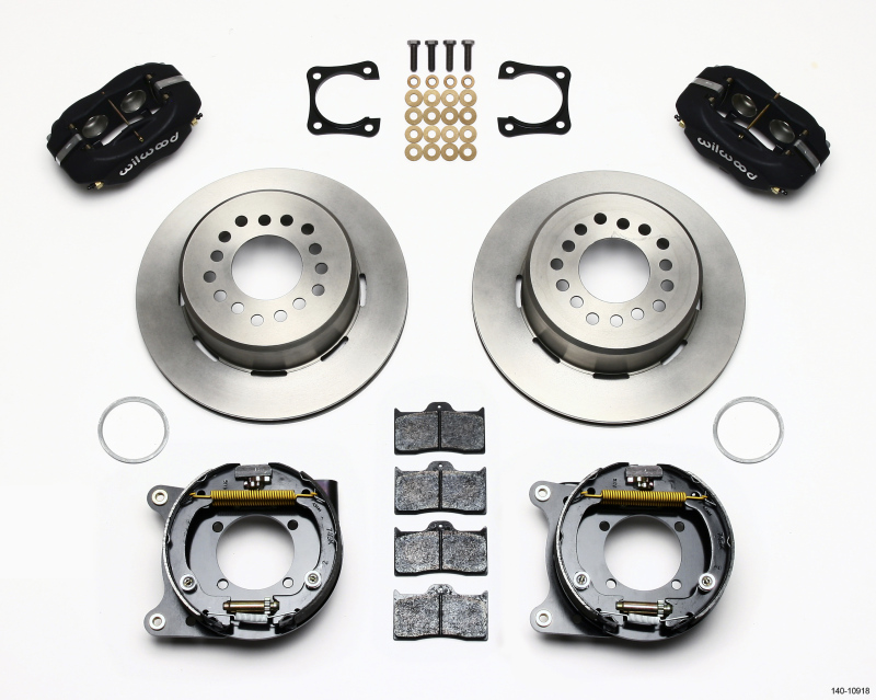 Wilwood Forged Dynalite P/S Park Brake Kit Chevy 12 Bolt-Spec 3.15in Bearing Staggered mt