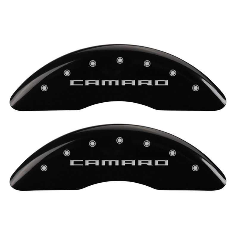 MGP 4 Caliper Covers Engraved Front & Rear Gen 5/Camaro Black finish silver ch thumbnail 7
