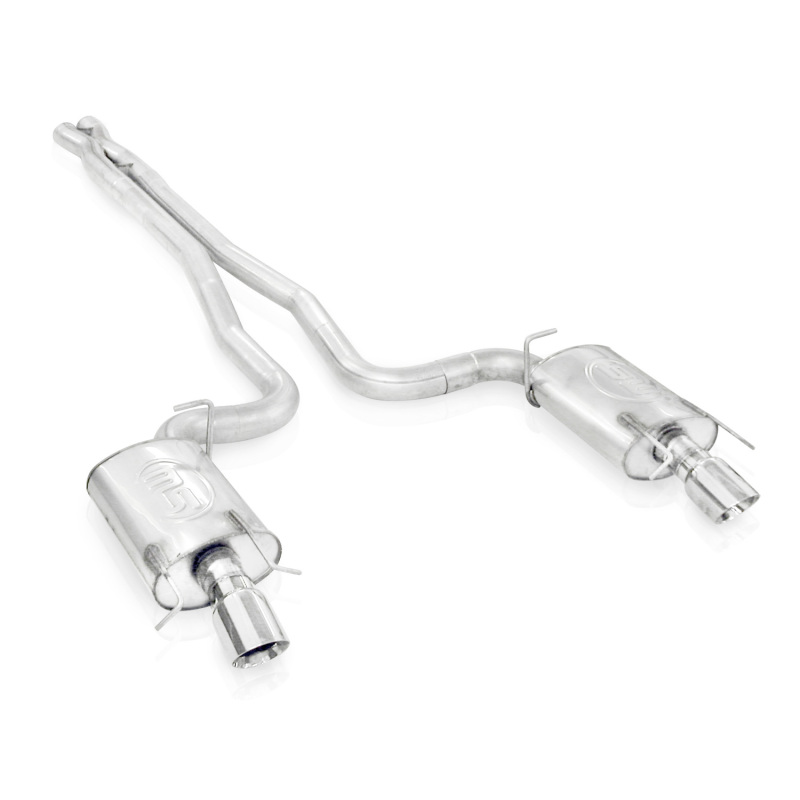 Stainless Works 2009-15 Cadillac CTS-V Wagon 3in Catback System X-Pipe Chambered Mufflers 4in Tips thumbnail 4