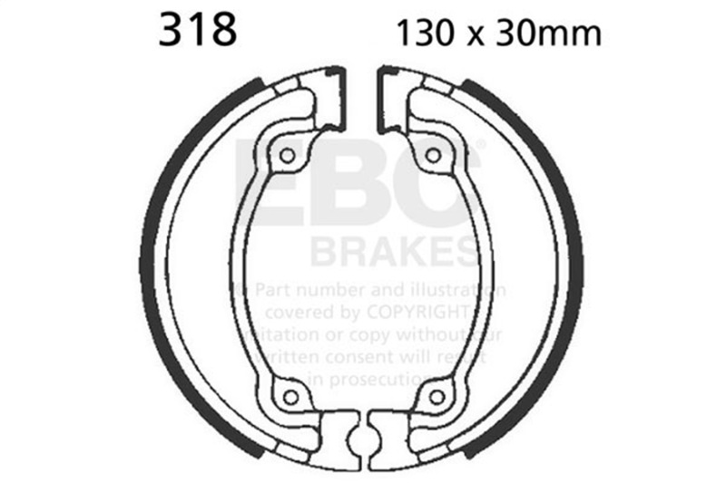 BRAKE SHOES 318 PLAIN - Image 3