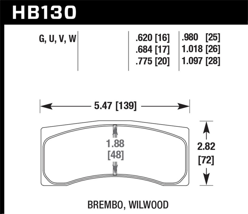 HAWK ER-1 Brake Pad Sets